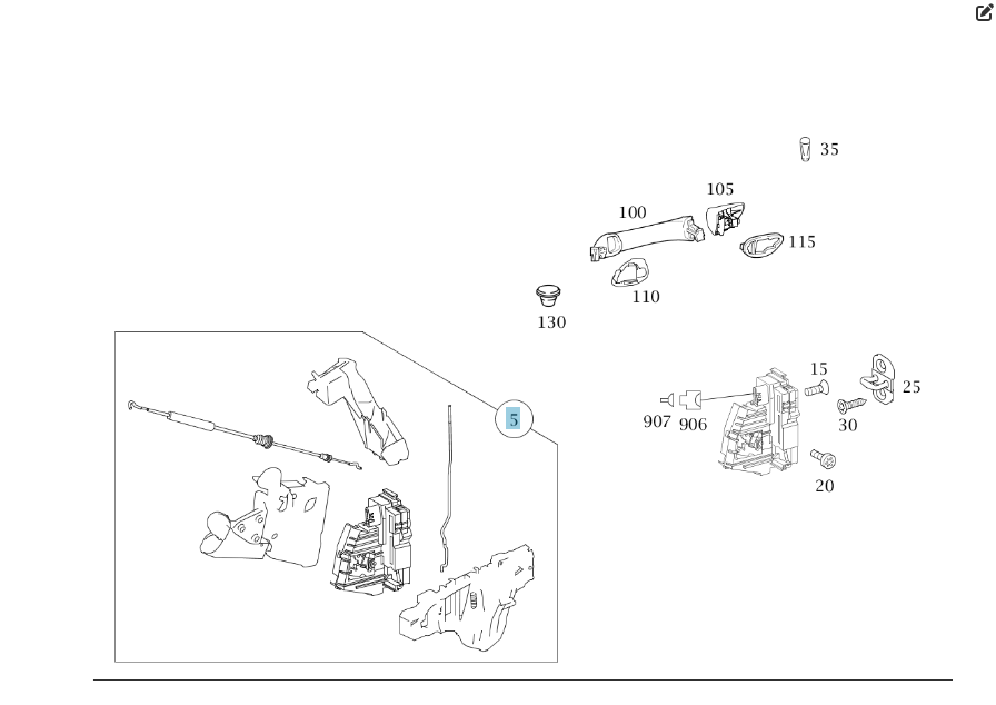 Mercedes-Benz  A1697600434 Рама зовнішньої дверної ручки задньої правої B-class W245 Одесса - изображение 2