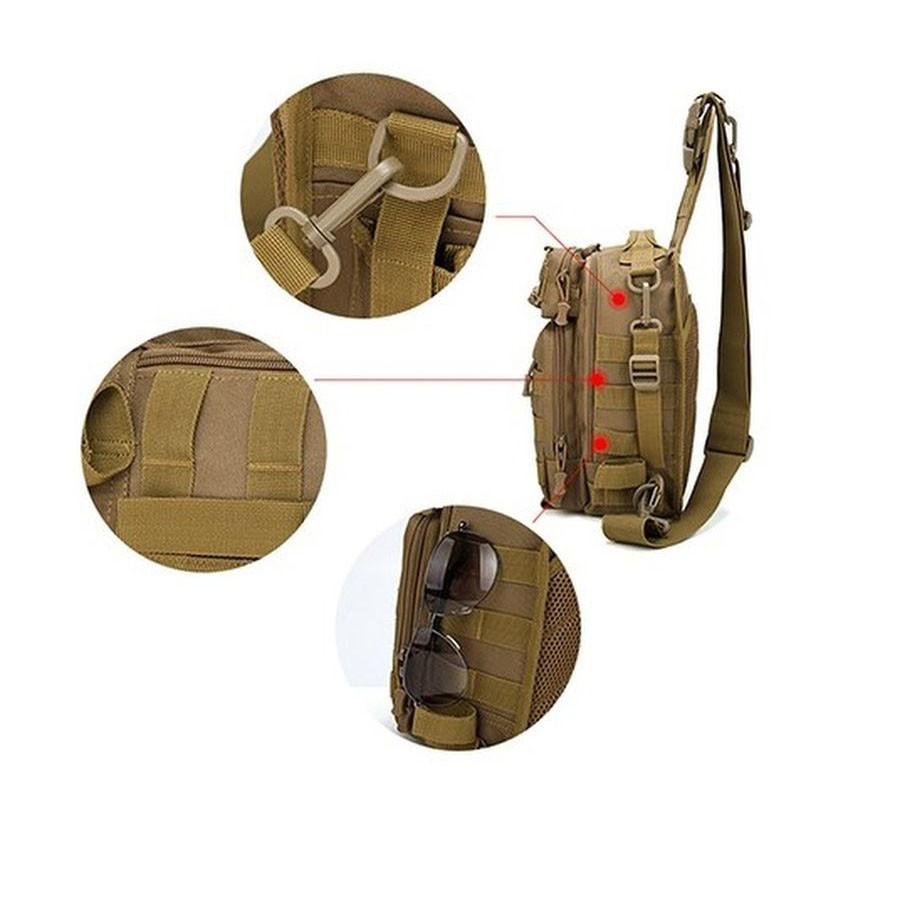 Комплект 2 В 1: армейская сумка + тактический фонарь WT-18 Львов - изображение 5