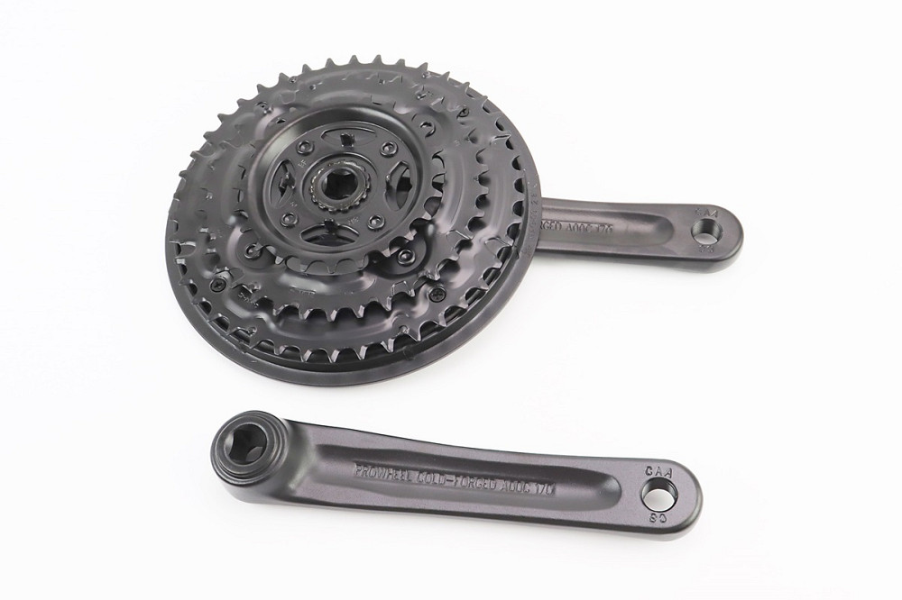 Шатуни "квадрат" 170мм, 42.34.24T MTB, алюмінієві, чорні MA-AC49 Київ - фото 2