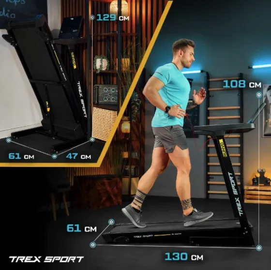 Бігова доріжка електрична Trex Sport TX-700TM RUNVO чорний Київ