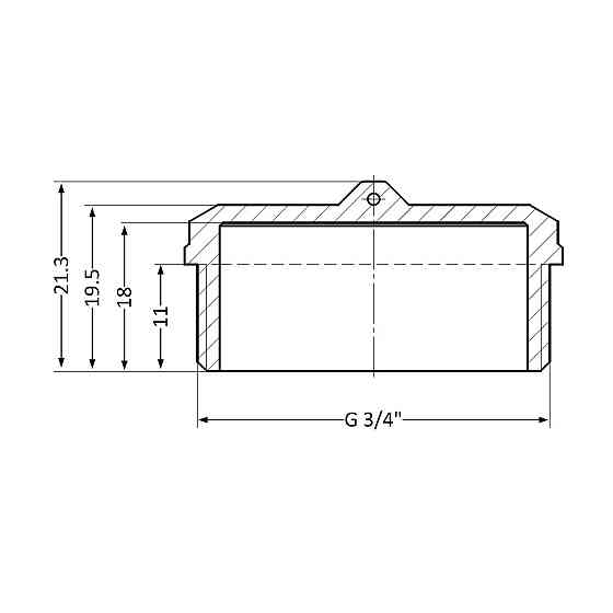 Заглушка Thermo Alliance Standart 3/4" НР SD40320 Київ