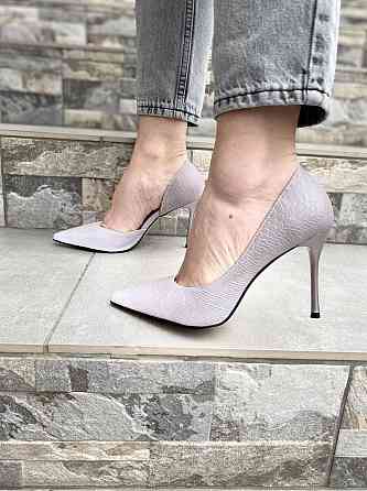 Туфлі жіночі TEE фіолетовий еко-шкіра каблук 9см 36р ( -123) Коломыя