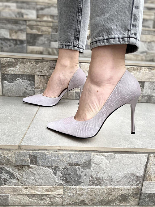 Туфлі жіночі TEE фіолетовий еко-шкіра каблук 9см 36р ( -123) Коломыя - изображение 1