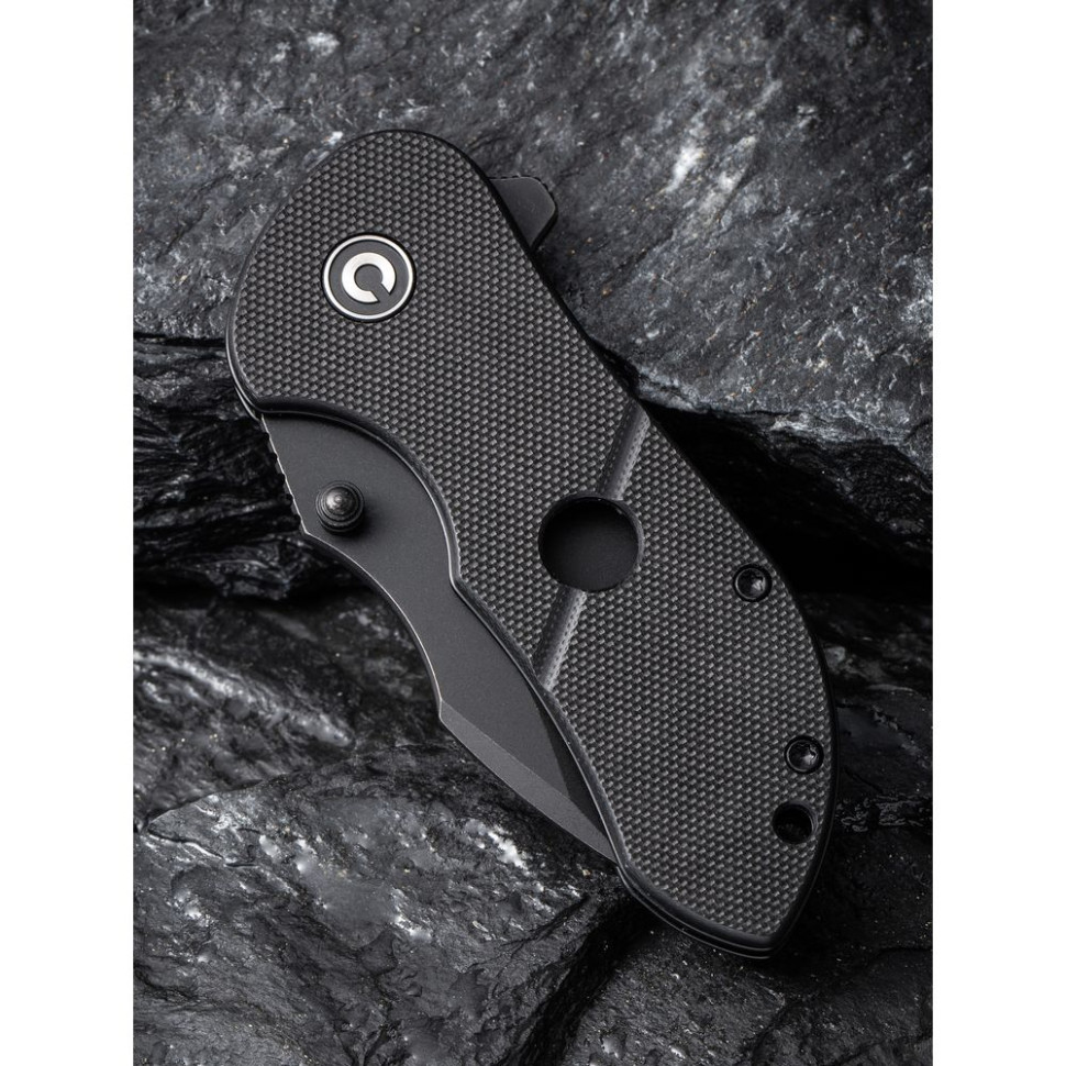 Ніж складаний кишеньковий Civivi Gordo, (6.4 см) D2 / G10 чорний Киев - изображение 13