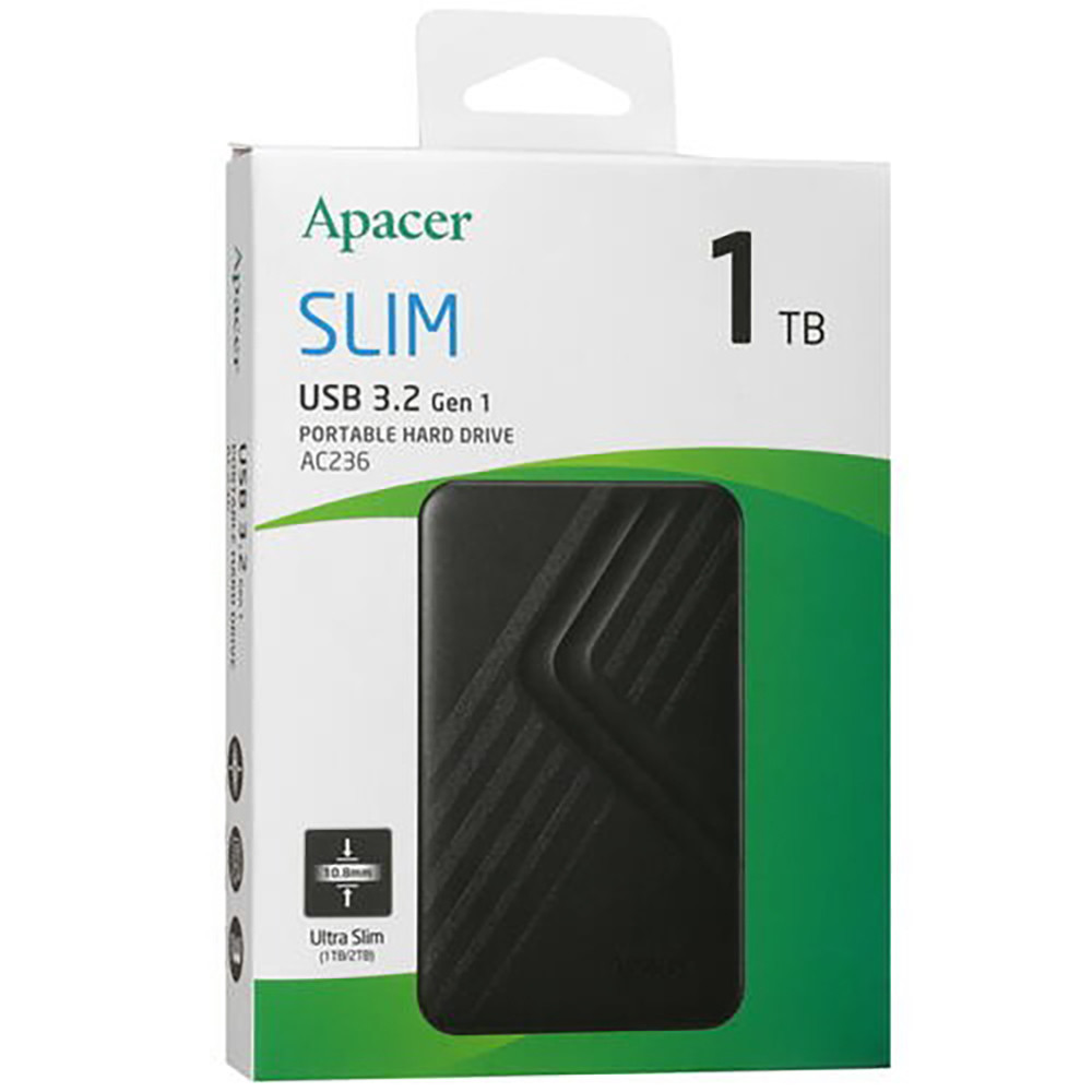 Жорсткий диск Apacer 1Тб зовнішній чорний Київ - фото 2