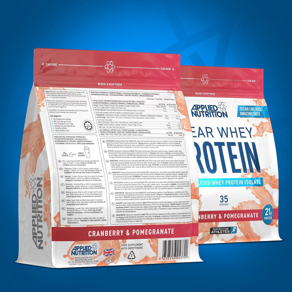 Протеин Applied Nutrition Clear Whey Isolate Protein (Cranberry Pomegranate) (875g - 35 Servings) Луцк - изображение 2