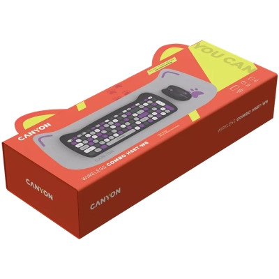 Комплект Canyon HSET-W6 Kitty Edition Wireless UA Violet (CNS-HSETW6VT) Винница - изображение 6