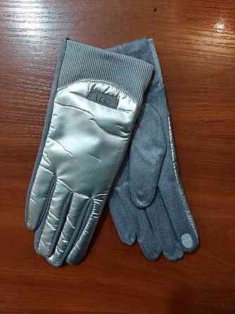 Перчатки сенсорные женские зима one size серый Киев