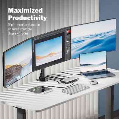 Порт-репликатор Digitus USB-C > 2xHDMI/DP/2xUSB-A/USB-C/SD/MicroSD/RJ54/DC/Audio (DA-70917) Винница