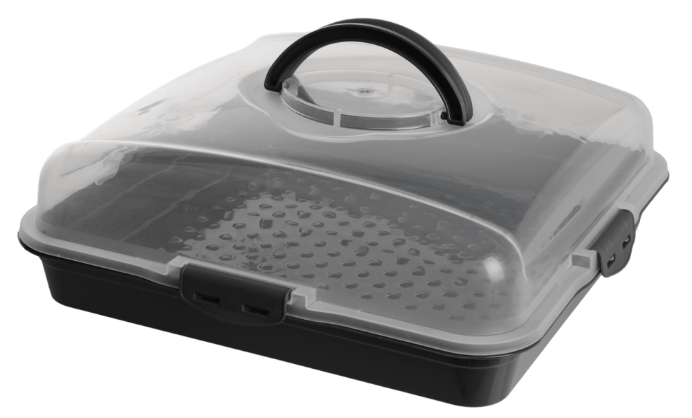 Тортівниця Violet House 0036 Каризма Antrasit 13х38х38 см (7181048) Київ - фото 2