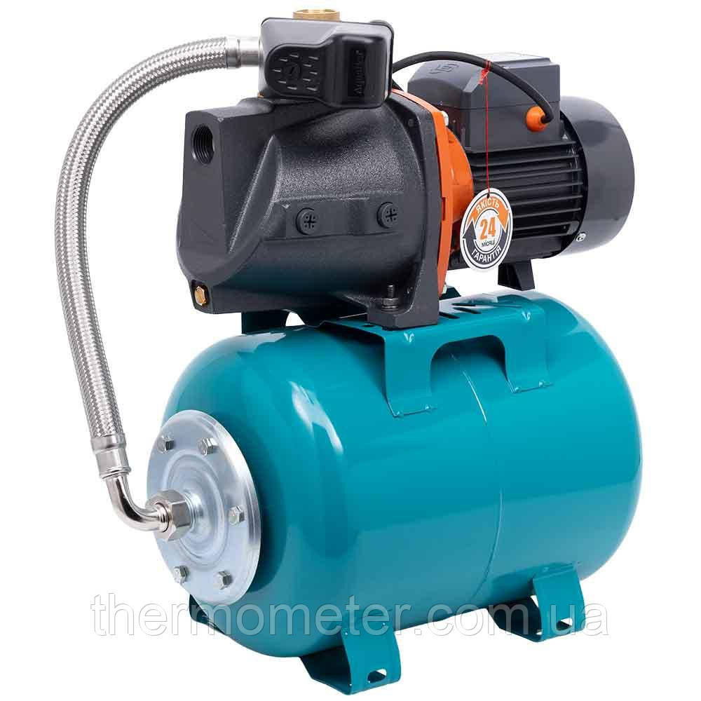 Станція 0.75 кВт Hmax 46м Qmax 90 л/хв (самовсмоктувальний насос) 24 л AquaticaLEO XJWm/10mA3/UA (775323/24) Київ - фото 3