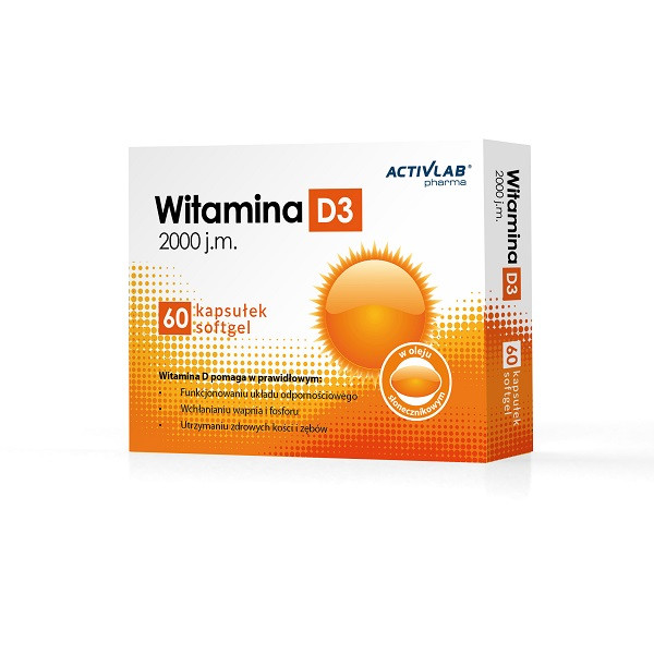 Vitamin D3 50 mcg/2000 IU 60 softgels Луцк - изображение 1