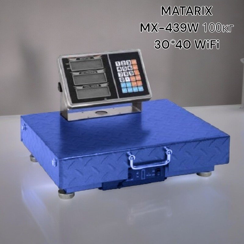 Весы товарные MATARIX MX-439W 100кг 30*40 WiFi платформа Одесса - изображение 1