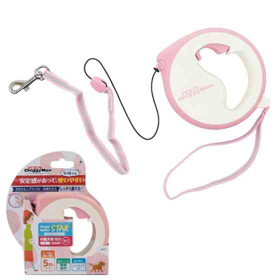 DoggyMan Retractable Lead Star ДОГГИМЕН СТАР поводок рулетка для собак до 10кг, трос 5м Киев