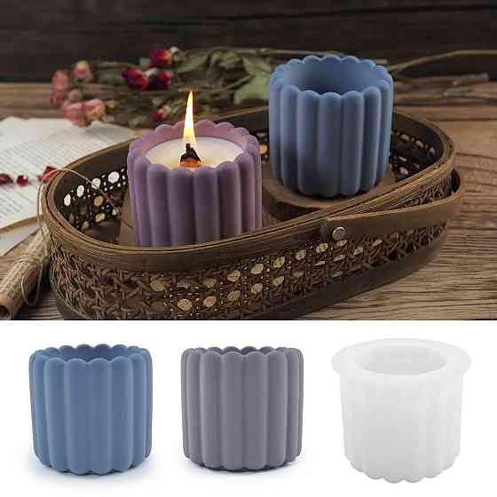 Силиконовая форма для подсвечника из смолы,глины,воска 72 х 70 мм 