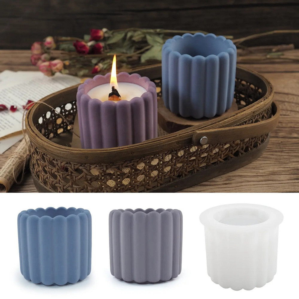 Силиконовая форма для подсвечника из смолы,глины,воска 72 х 70 мм 