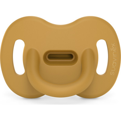 Пустушка Suavinex Colour Essence силіконова фізіологічна, 0-6 міс. жовта (308095) Вінниця - фото 1