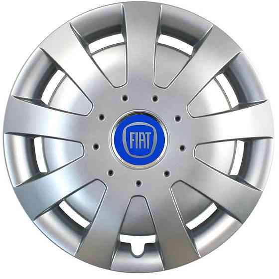 Автомобільні модельні ковпаки R15 Fiat (синій) 309 4шт, SJS, сріблясті Вінниця