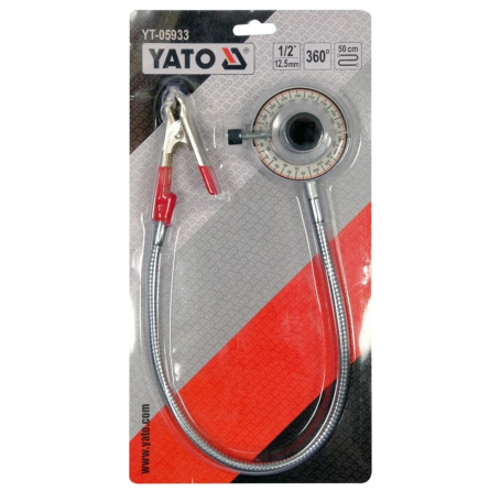 Кутомір для докручування болтів YATO до динамометр ключа з квадр 1/2