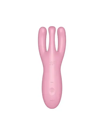 Кліторальний смарт-вібратор Satisfyer Threesome 4 Pink з трьома пальчиками Львів