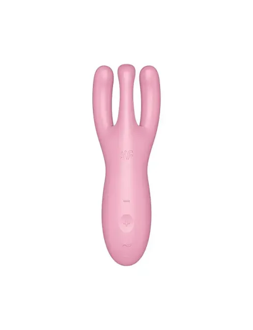 Кліторальний смарт-вібратор Satisfyer Threesome 4 Pink з трьома пальчиками Львів - фото 2