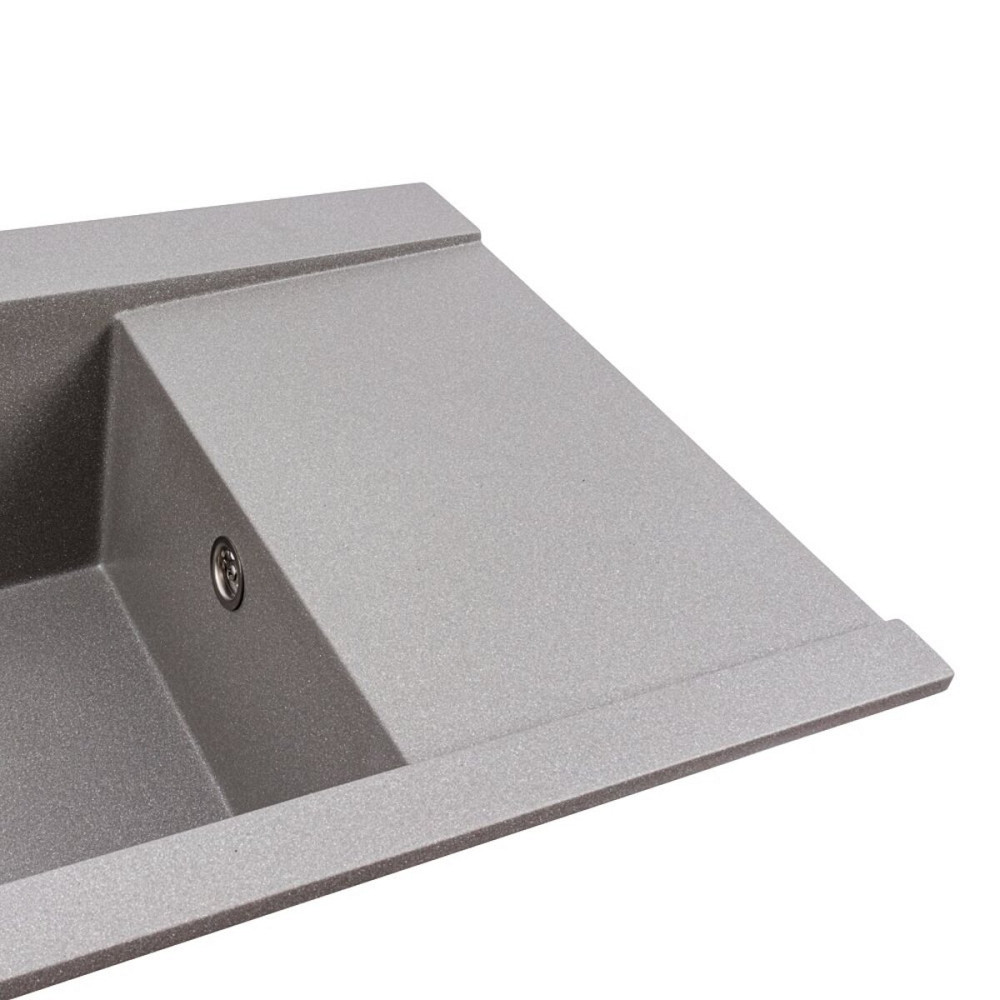 Гранітна мийка для кухні VALESO ATLAS 9651 матова Сірий мусон Коломыя - изображение 3