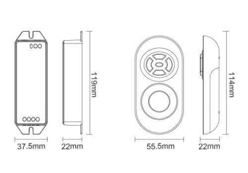 Miboxer Пульт керування + контролер RGB, 10A RF 433MHz Mi Light Київ