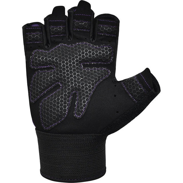 Перчатки для фітнесу RDX W1 Half Purple Plus S Кам'янське - фото 2