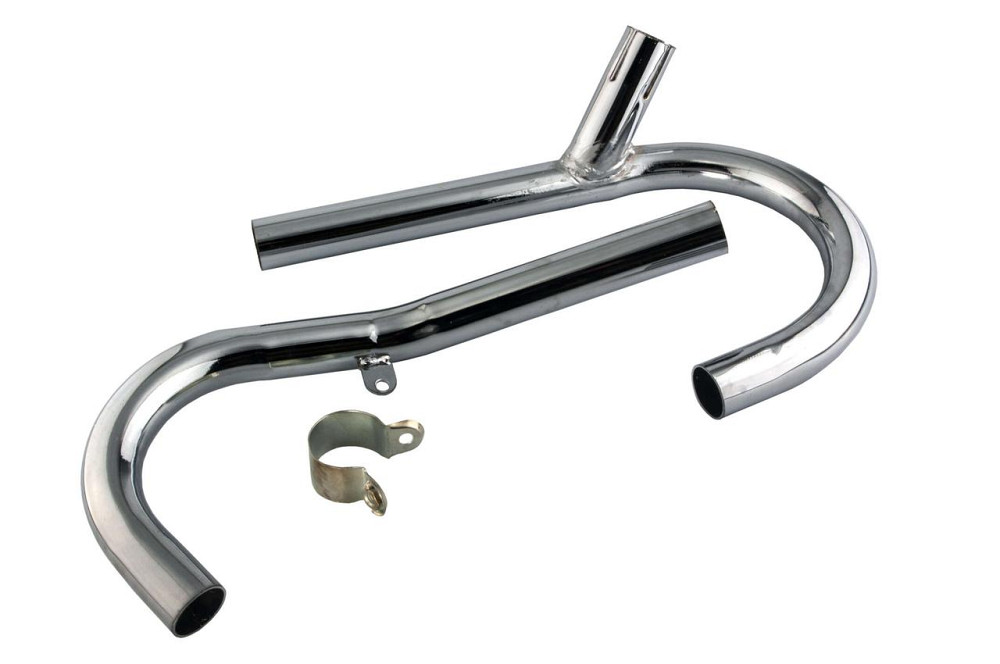 Коліно глушника УРАЛ (пара) (під одну трубу) (нового зразка) Мукачево - фото 1