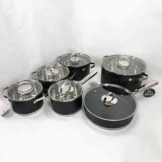 Набір каструль з комплектом кришок 12 предметов ASTRA A-2512, Набір каструль для плит DX-66 Івано-Франківськ