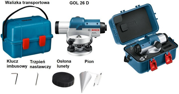Рівень-нівелір оптичний Bosch GOL 26 D (0601068000): 360 градусів, до 100м, 26х зум Київ - фото 6