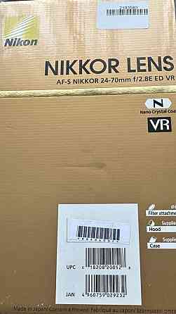Обʼєктив Nikon Nikkor AF-S 24-70 mm f/2,8E ED VR Киев