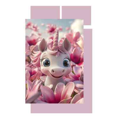 Детский постельный набор Home Line Единорог в цветах (193166) Винница