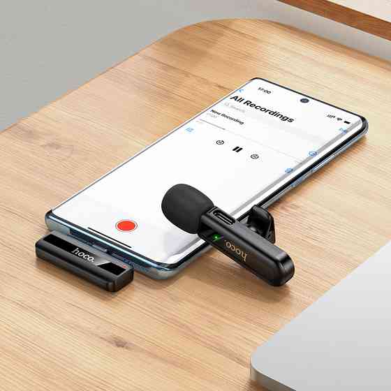 Бездротовий мікрофон HOCO L20 Fair Type-C Чорний Київ