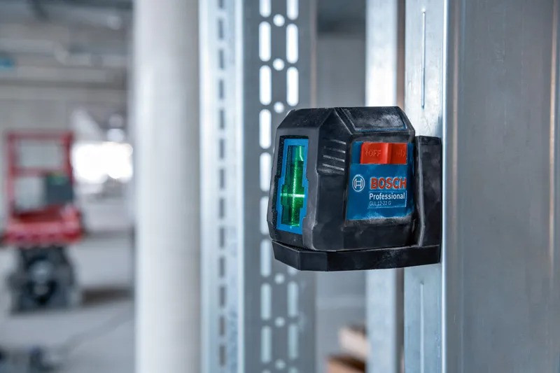 Лазерный нивелир Bosch GLL 12-22 G Professional, зеленый луч, 12 м, IP55, чехол Киев - изображение 7