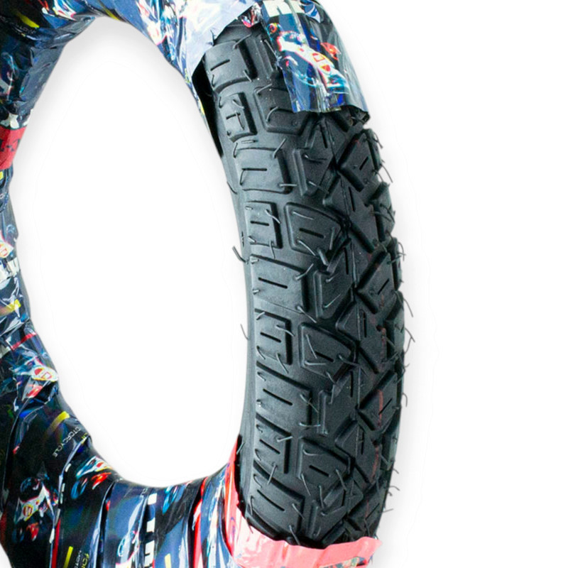 Шина 3.00-10 камерка SC (крас упак) З КАМЕРОЮ шипована 177 (124) мото Мукачево - фото 1