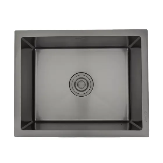 Кухонная мойка GAPPO GS5040-6 интегрированная 500x400 мм, нержавеющая сталь, черная Киев
