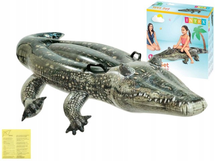 Плот надувной для плавания INTEX 57551 Аллигатор, 170 x 86 см Киев - изображение 3