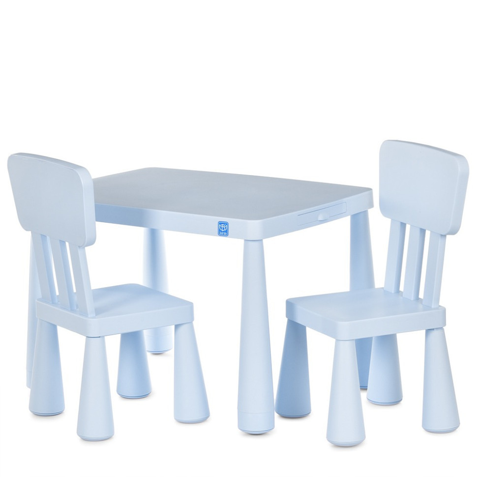 Дитячий столик M 6176-4 стільниця 76,5х54,5 см, 2 стільчики Вінниця - фото 1