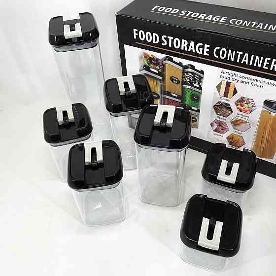 Набір контейнерів для їжі FOOD Storage Container Set на клямках із ущільнювачем із CX-372 7 предметів Київ