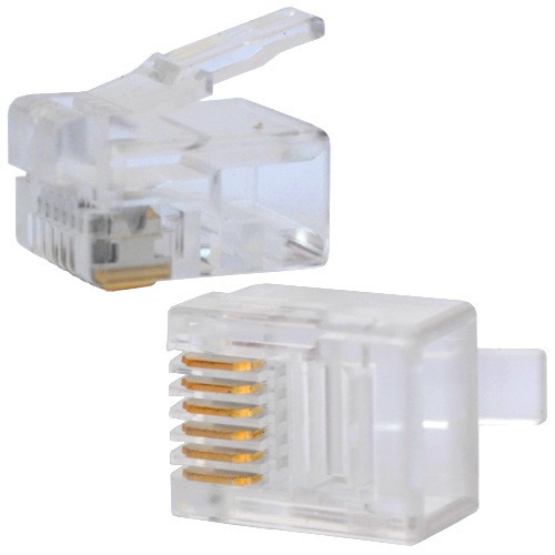 Штекер телефонный 6р6с (RJ-12) Полтава - изображение 1