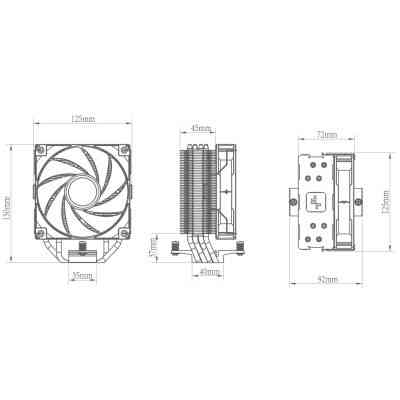 Кулер для процессора Deepcool AG400 LED Винница