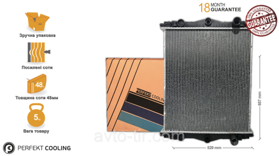 Радиатор без рамы DAF LF55 1405176 1405413 1405722 1407722 1407725 Луцк