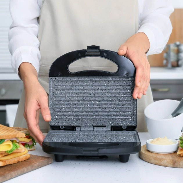 Гриль електричний MAGIO, Потужний притискний електрогриль для дому, Електричний гриль для м'яса KB-28 Івано-Франківськ - фото 1