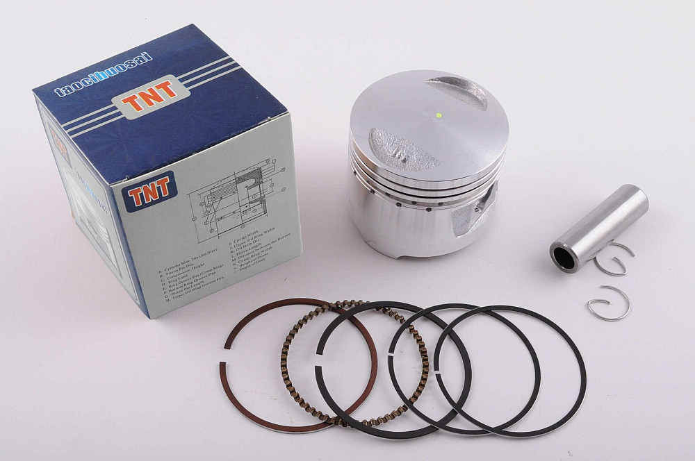 Поршень 4T CB/CG Ø62,25mm, p-15 (150/175cc 0,25: 162FMJ, 162FMK) RED Київ - фото 1