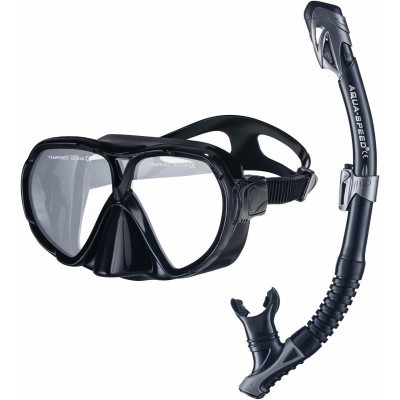 Набор для плавания Aqua Speed Vanua + Borneo (Mesh Bag) 8235 610-07 чорний Уні OSFM (5908217682352) Винница - изображение 1