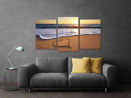 Модульная картина в гостиную / спальню   Сонячний берег    Art-733_3 Київ
