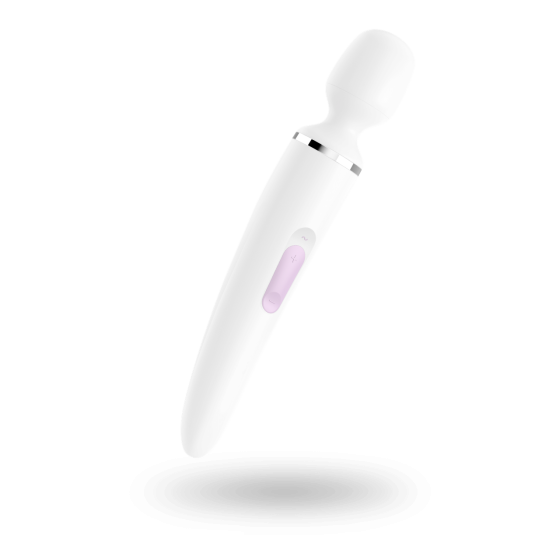 Вибромассажер Satisfyer Wand-er Woman (White/Chrome), водонепроницаемый, мощный, размер XXL Sex Aura Киев
