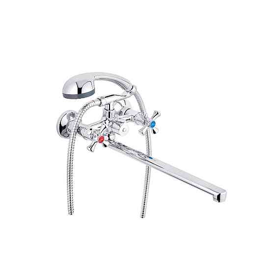 Змішувач для ванни Kroner KRM Rhein - C070 із душовим гарнітуром, хром Київ