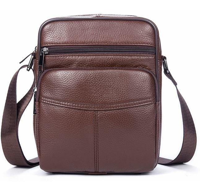 Сумка мужская зернистая Vintage 14705 Коричневая Киев - изображение 1